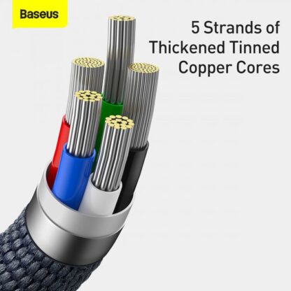 Baseus Type-C - Lightning-Kabel, Crystal Shine Series Schnellladekabel 20W 2m Schwarz (CAJY000301). - Image 16