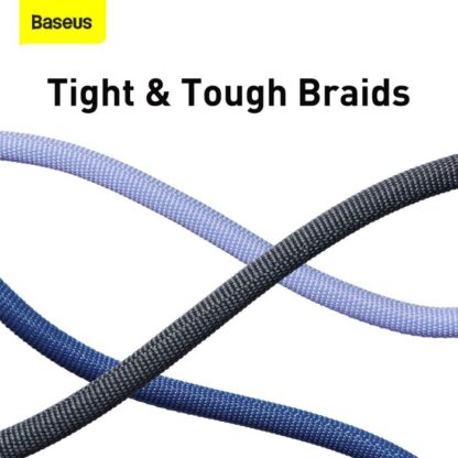 Baseus Typ-C zu Typ-C Crystal Shine Serie Schnellladedatenkabel 100W 1,2m Blau (CAJY000603) - Image 13