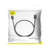 Baseus Videokabel High Definition Serie HDMI zu HDMI 4K 60 Hz, 3D HDR, 18 Gbps, 1m Schwarz (CAKGQ-A01).