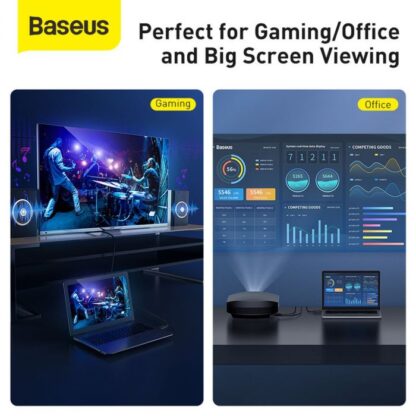 Baseus Videokabel High Definition Serie HDMI zu HDMI 4K 60 Hz, 3D HDR, 18 Gbps, 1m Schwarz (CAKGQ-A01). - Image 11