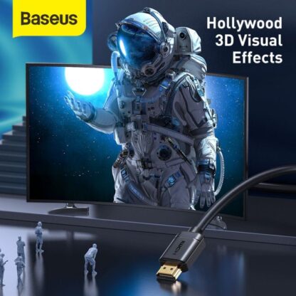 Baseus Videokabel High Definition Serie HDMI zu HDMI 4K 60 Hz, 3D HDR, 18 Gbps, 1m Schwarz (CAKGQ-A01). - Image 15
