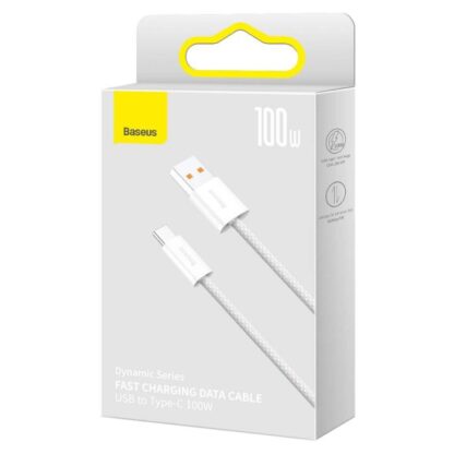 Baseus Dynamic Series Typ-C Kabel 100W, 2m Weiß (CALD000702)