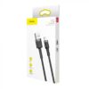 Baseus Lightning Cafule Kabel 2.4A 0,5m Grau + Schwarz (CALKLF-AG1)