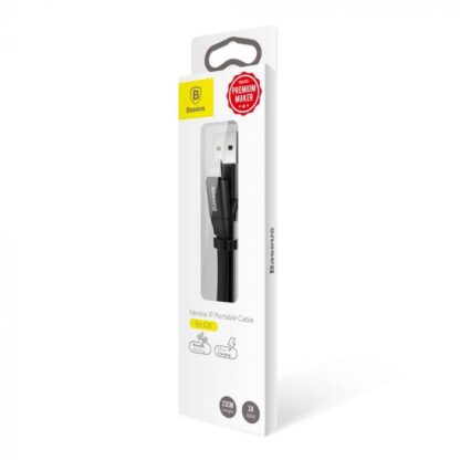 Baseus Lightning Nimble Kabel Tragbar 2A 0,23m Schwarz (CALMBJ-B01)