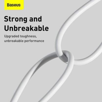 Baseus Lightning Superior Serie Kabel, Schnellladung, Daten 2.4A, 0.25m Weiß (CALYS-02) - Image 8