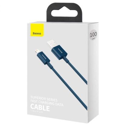 Baseus Lightning Superior Series Kabel, Schnellladung, Daten 2,4A, 1m Blau (CALYS-A03)