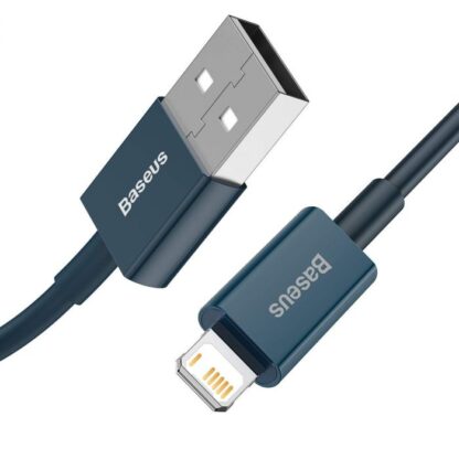 Baseus Lightning Superior Series Kabel, Schnellladung, Daten 2,4A, 1m Blau (CALYS-A03) - Image 3