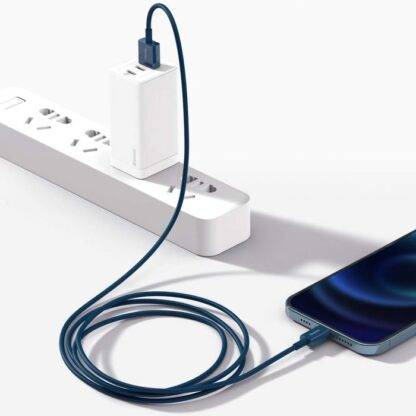 Baseus Lightning Superior Series Kabel, Schnellladung, Daten 2,4A, 1m Blau (CALYS-A03) - Image 10