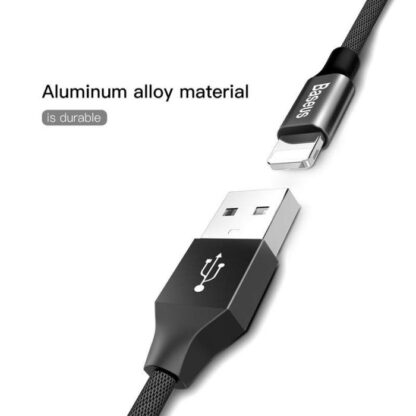 Baseus Lightning Yiven Apple Kabel 2A 1,8m Schwarz (CALYW-A01) - Image 6