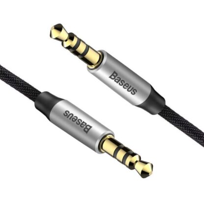 Baseus Audio Yiven M30 Kabel 1M Silber/Schwarz (CAM30-BS1) - Image 4