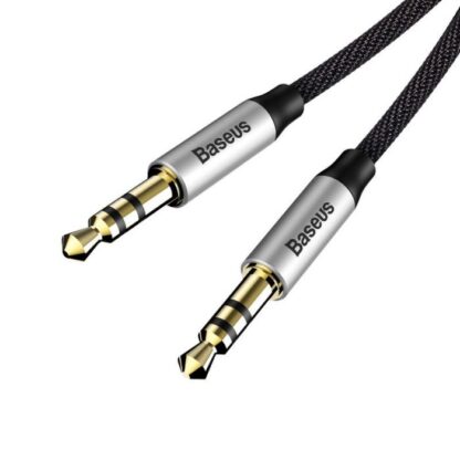 Baseus Audio Yiven M30 Kabel 1M Silber/Schwarz (CAM30-BS1) - Image 5