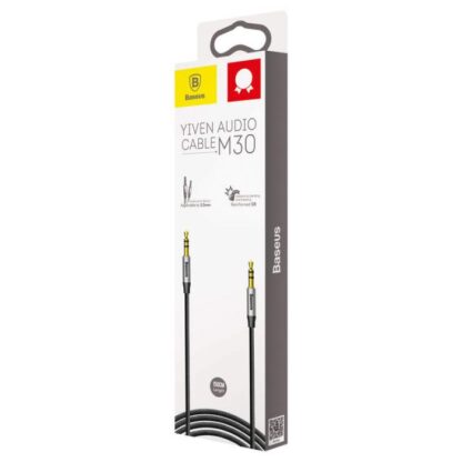 Baseus Audio Yiven M30 Kabel 1,5M Silber/Schwarz (CAM30-CS1)