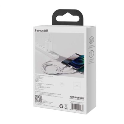 Baseus Kabel Superior Serie 3-in-1 Schnellladekabel Datenkabel USB zu M+L+C 3.5A 1.5m Weiß (CAMLTYS-02) - Image 14