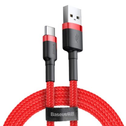 Baseus Type-C Cafule Kabel 3A 0,5m Rot + Rot (CATKLF-A09) - Image 2