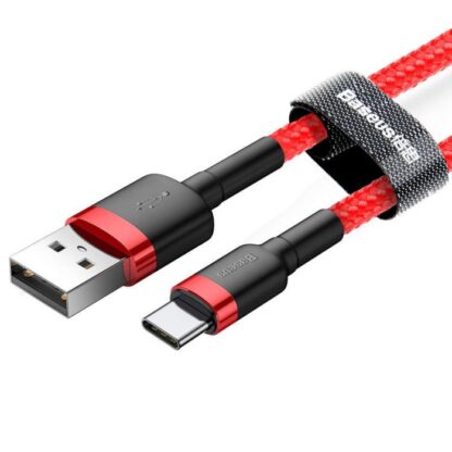 Baseus Type-C Cafule Kabel 3A 0,5m Rot + Rot (CATKLF-A09) - Image 5
