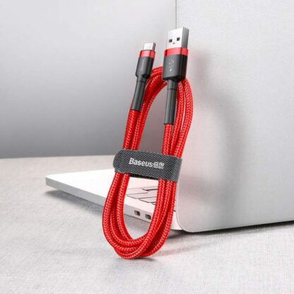 Baseus Type-C Cafule Kabel 3A 0,5m Rot + Rot (CATKLF-A09) - Image 7