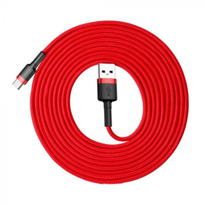 Baseus Typ-C Cafule Kabel 2A, 3m Rot/Rot (CATKLF-U09) - Image 16