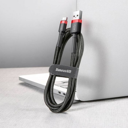 Baseus Typ-C Cafule Kabel 2A, 3m Rot/Schwarz (CATKLF-U91) - Image 14