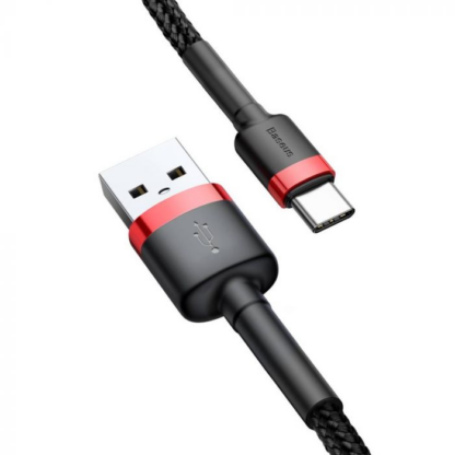 Baseus Typ-C Cafule Kabel 2A, 3m Rot/Schwarz (CATKLF-U91) - Image 16