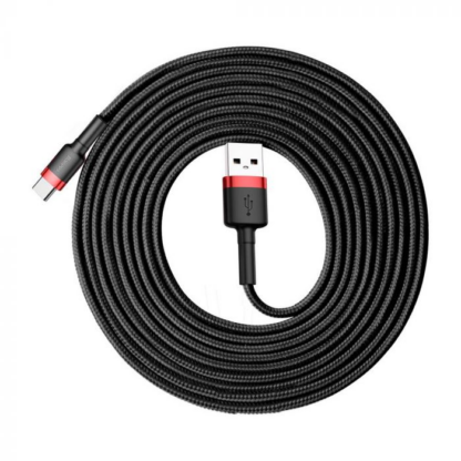 Baseus Typ-C Cafule Kabel 2A, 3m Rot/Schwarz (CATKLF-U91) - Image 17