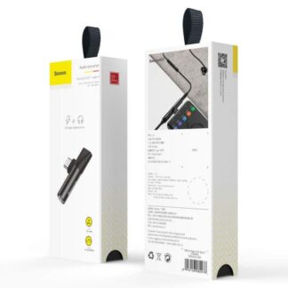 Baseus Konverter L41 Typ-C (Eingang) zu Typ-C + 3,5 mm Anschluss Schwarz (CATL41-01)