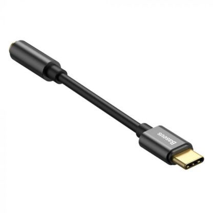 Baseus Konverter L54 Typ-C Stecker auf 3,5mm Buchse Adapter Schwarz (CATL54-01) - Image 4