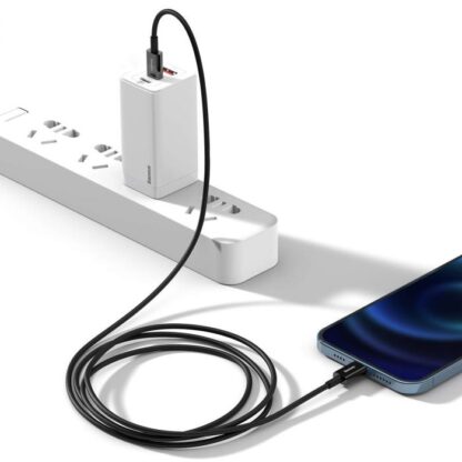 Baseus Type-C - Lightning Superior Series Schnellladedatenkabel PD 20W 1m Schwarz (CATLYS-A01) - Image 9