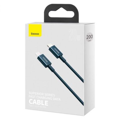 Baseus Typ-C - Lightning Superior Series Schnellladedatenkabel PD 20W 2m Blau (CATLYS-C03)