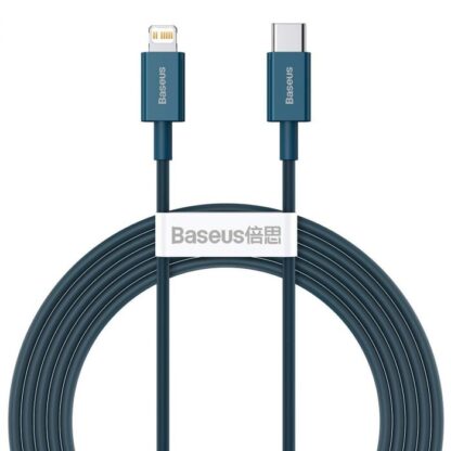 Baseus Typ-C - Lightning Superior Series Schnellladedatenkabel PD 20W 2m Blau (CATLYS-C03) - Image 2