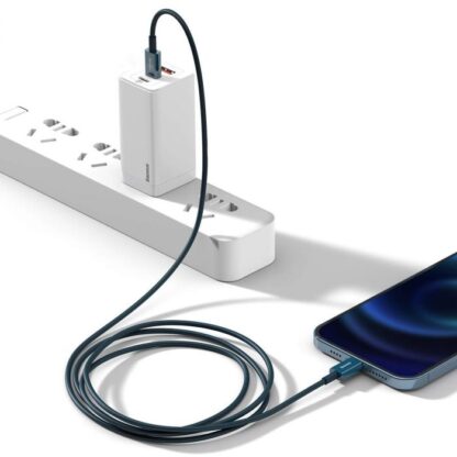 Baseus Typ-C - Lightning Superior Series Schnellladedatenkabel PD 20W 2m Blau (CATLYS-C03) - Image 10