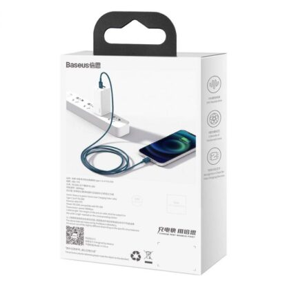Baseus Typ-C - Lightning Superior Series Schnellladedatenkabel PD 20W 2m Blau (CATLYS-C03) - Image 11