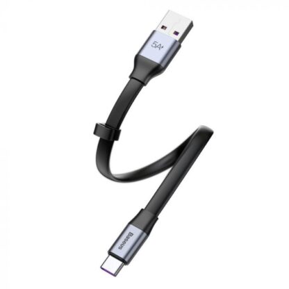 Baseus Type-C Einfaches HW Schnelllade-Ladekabel 40W 5A 23cm Grau (CATMBJ-BG1) - Image 5