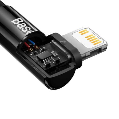 Baseus Typ-C - Lightning MVP 2 Ellbogenförmiges Schnellladedatenkabel 20W 1m Schwarz (CAVP000201) - Image 15