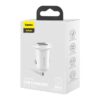 Baseus Autoladegerät Grain Pro Dual USB 4.8A Weiß (CCALLP-02)
