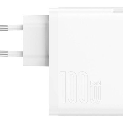 Baseus Reise-Ladegerät GaN5 Pro Schnellladegerät C+U, PD3.0, QC4.0 +, AFC, 100W EU Weiß (CCGP090202) - Image 5