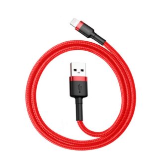 Baseus Lightning Cafule Kabel 2,4A 0,5m Rot + Rot (CALKLF-A09)