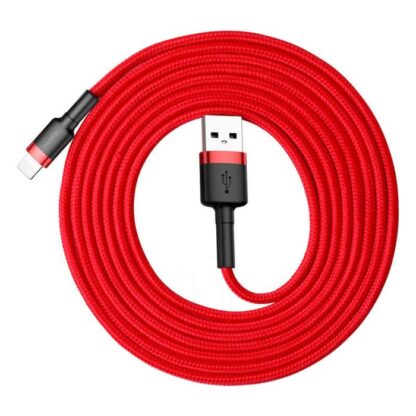 Baseus Lightning Cafule Kabel 1.5A 2m Rot + Rot (CALKLF-C09) - Image 3