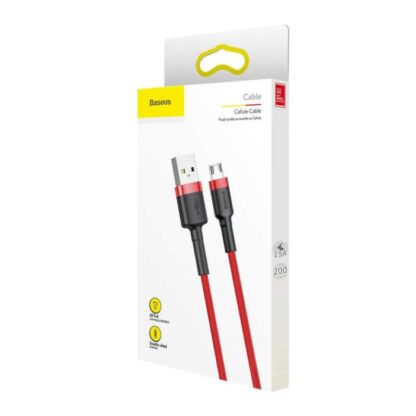 Baseus Micro-USB-Kabel Cafule 1,5A 2m Rot + Rot (CAMKLF-C09)