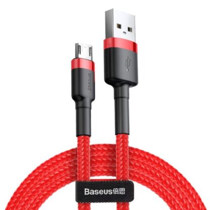 Baseus Micro-USB-Kabel Cafule 1,5A 2m Rot + Rot (CAMKLF-C09) - Image 2