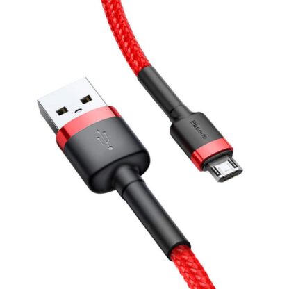 Baseus Micro-USB-Kabel Cafule 1,5A 2m Rot + Rot (CAMKLF-C09) - Image 8