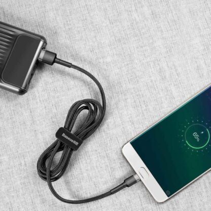 Baseus Micro USB Cafule Kabel 1,5A 2m Grau + Schwarz (CAMKLF-CG1) - Image 9
