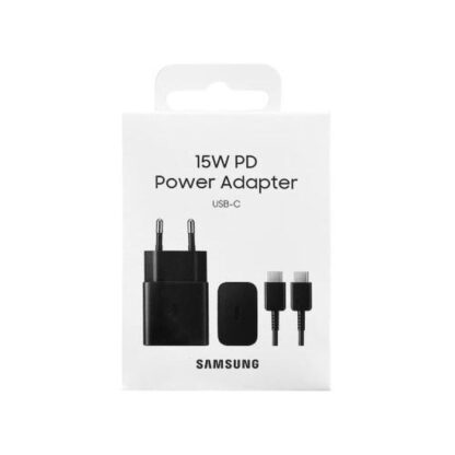 Samsung Reiseadapter 15W EP-T1510X mit Typ-C-zu-Typ-C-Kabel (1m) Schwarz EU (EP-T1510XBEGEU) - Image 2