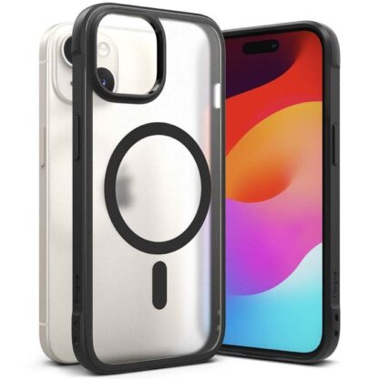 Ringke iPhone 15 Hülle Fusion Bold Magnetic Clear/Schwarz - Image 2
