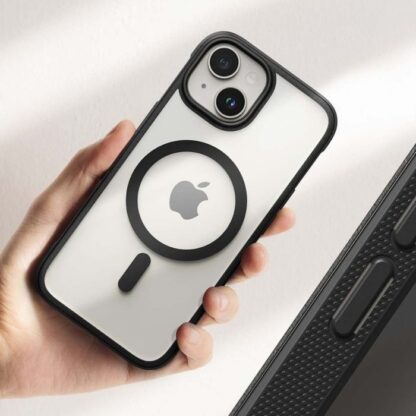 Ringke iPhone 15 Hülle Fusion Bold Magnetic Clear/Schwarz - Image 4