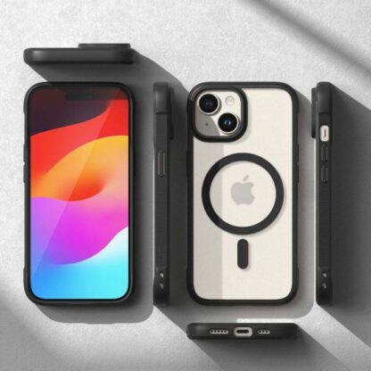 Ringke iPhone 15 Hülle Fusion Bold Magnetic Clear/Schwarz - Image 5