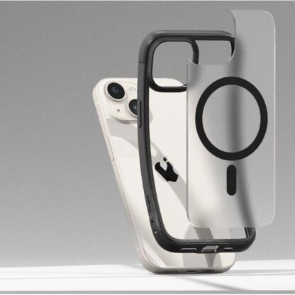 Ringke iPhone 15 Hülle Fusion Bold Magnetic Clear/Schwarz - Image 11