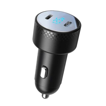 Joyroom Autoladegerät mit Digitalanzeige, U+C, QC 3.0, PD, 70W, Schwarz (JR-CCD02) - Image 3