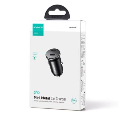 Joyroom Autoladegerät Mini, C+C, 30W, Schwarz (JR-CCN06)