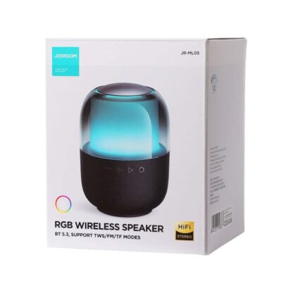 Joyroom Bluetooth Lautsprecher, BT 5.3, RGB Licht Schwarz (JR-ML05)