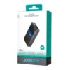 Joyroom Powerbank mit Digitalanzeige, C+U+U, PD 30W, 10000 mAh mit USB-A zu Typ-C Kabel (0,25m) und integrierter Taschenlampe, Schwarz (JR-PBF01).